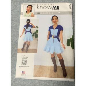 Uncut 2024 Know Me By Mimi G Sewing Pattern R12051 Dress Size 6-8-10-12-14 uncut